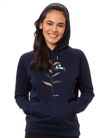 Book Lover Hoodie navy