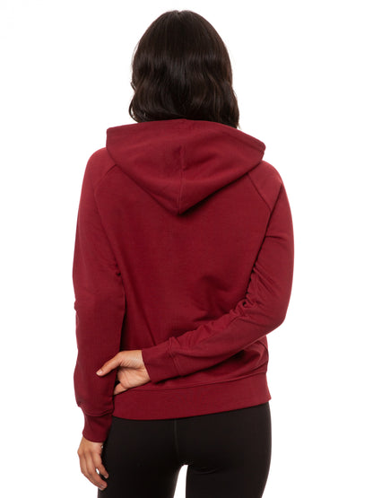 Eukalyptusmädchen Hoodie burgundy