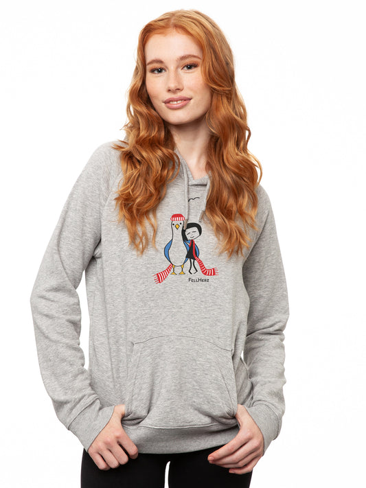 Möwen-Liebe Hoodie heather grey