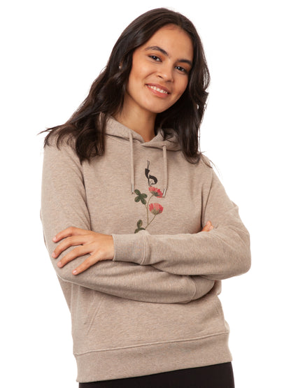 Glücksklee Hoodie heather sand