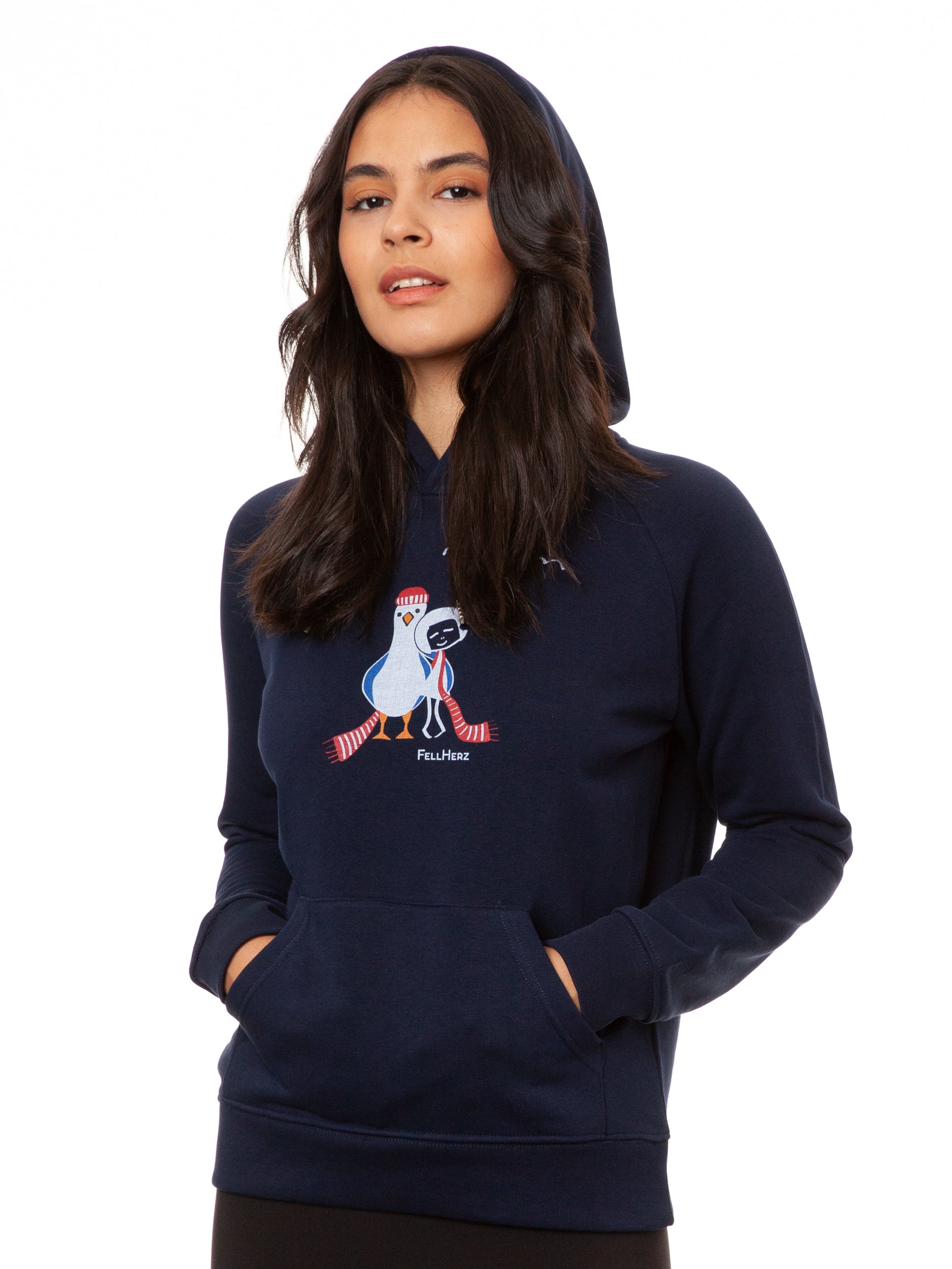 Seagull Love Hoodie navy