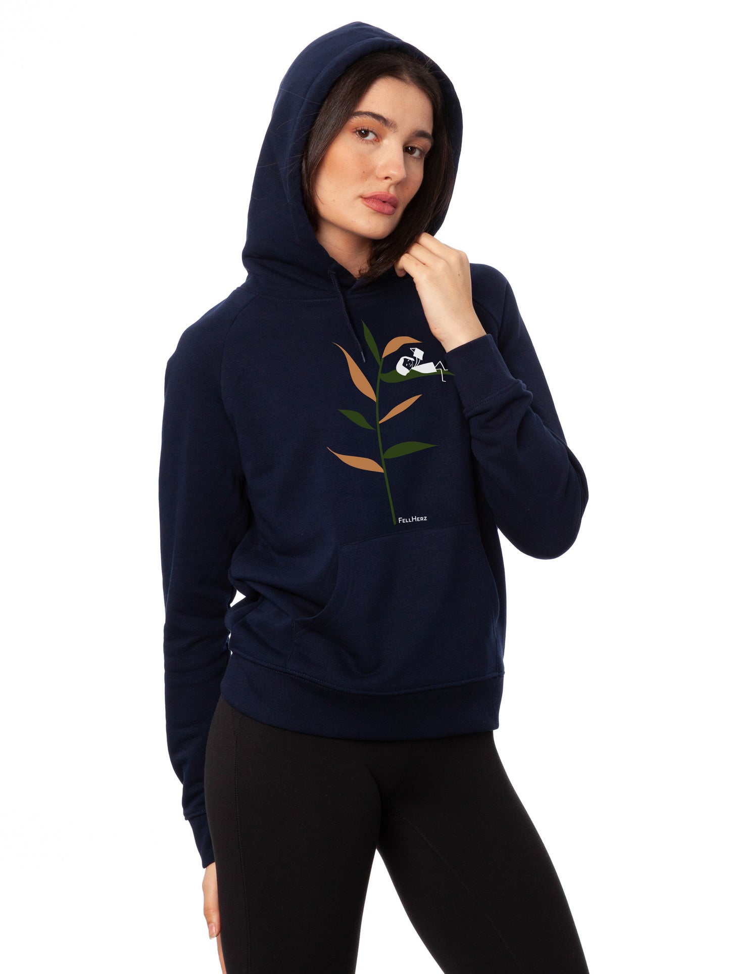 Book Lover Hoodie navy