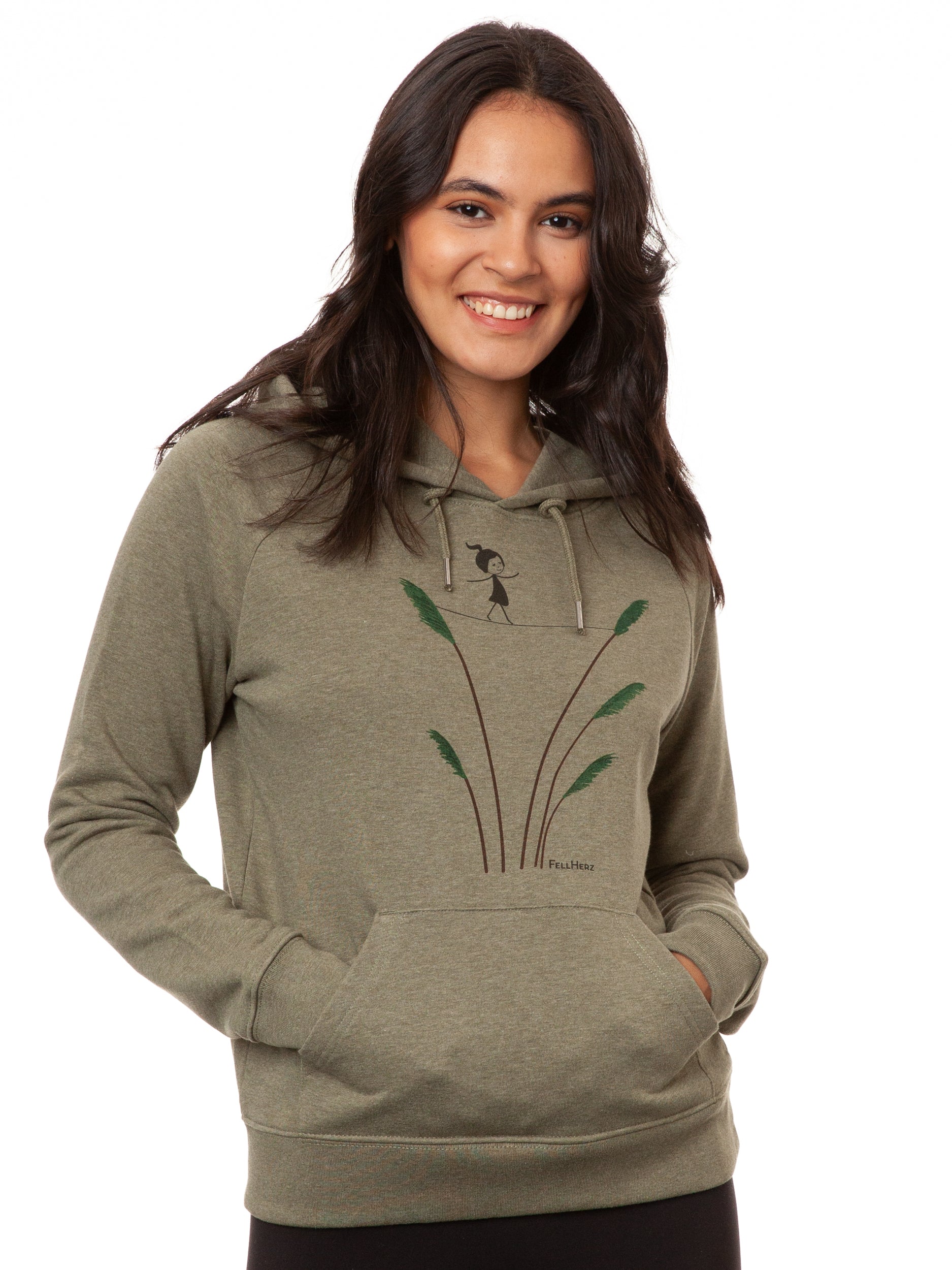 Tightrope Dance Hoodie heather khaki