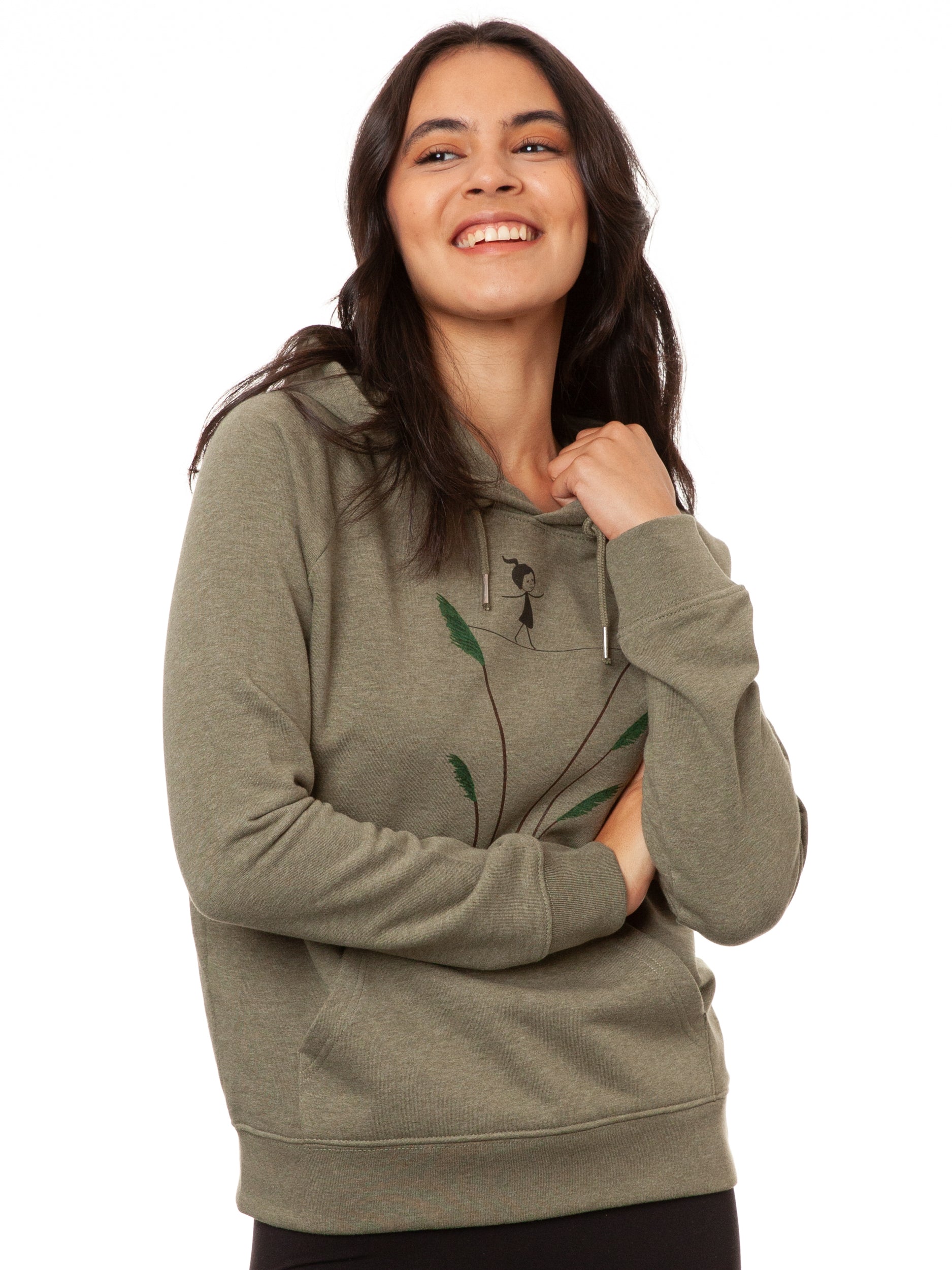 Tightrope Dance Hoodie heather khaki