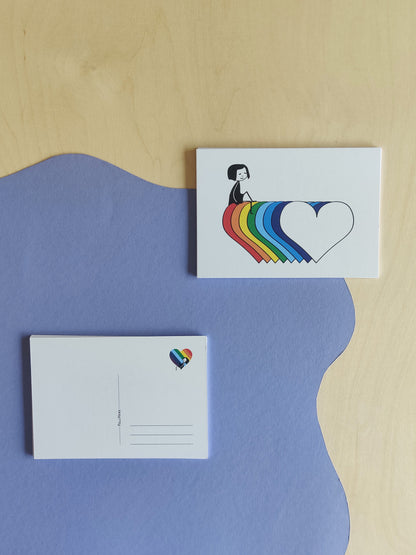 FellHerz Rainbow Postcard Set