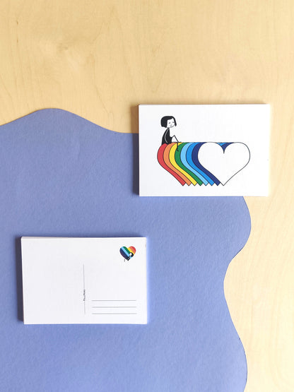 FellHerz Rainbow Postkarten Set