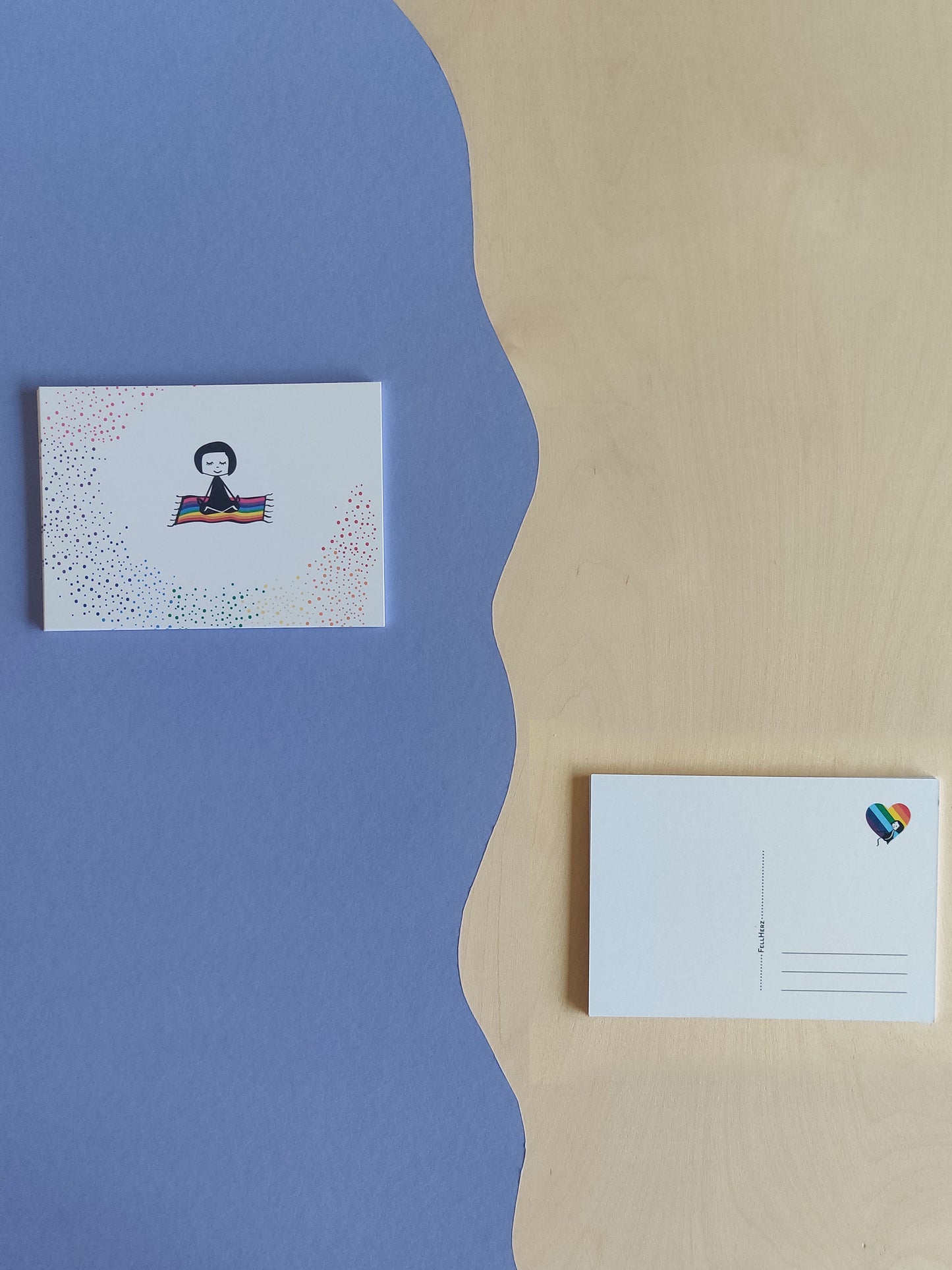 FellHerz Rainbow Postcard Set