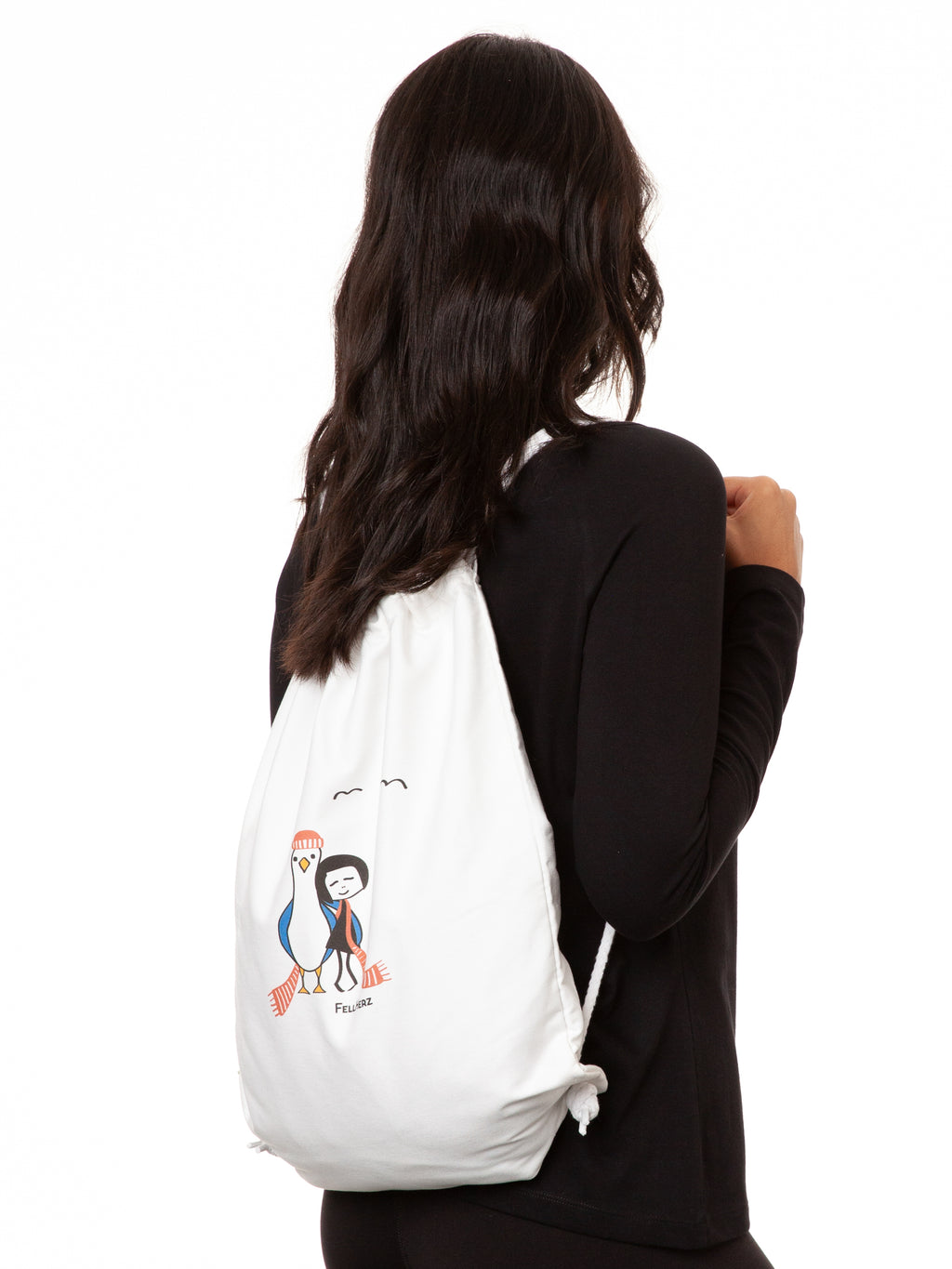Seagull Love Gym Bag white