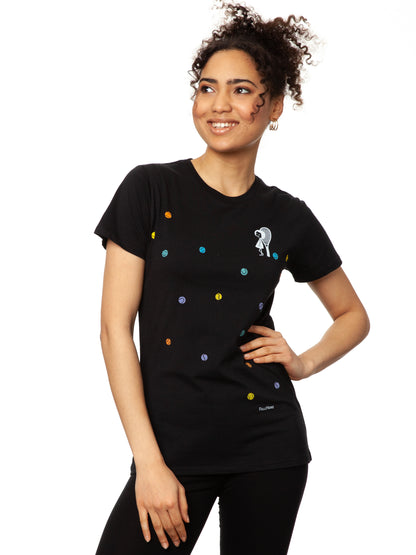 Tennis Girl T-Shirt schwarz