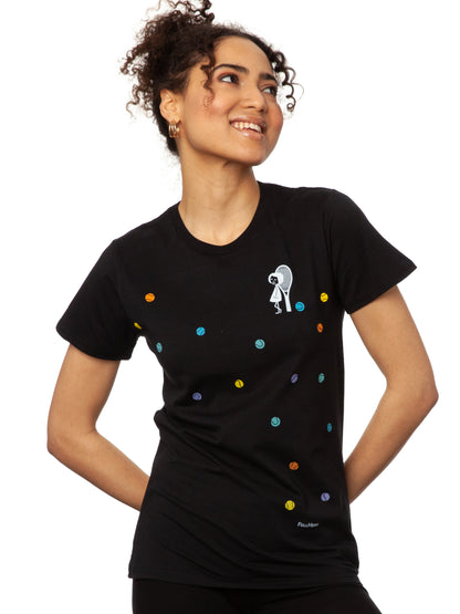 Tennis Girl T-Shirt schwarz