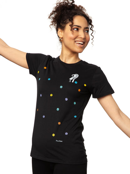 Tennis Girl T-Shirt schwarz