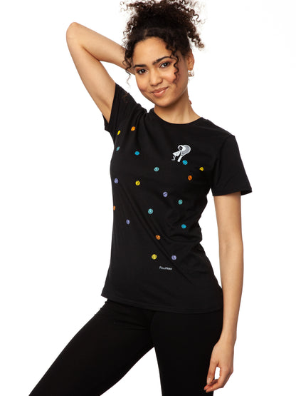 Tennis Girl T-Shirt schwarz