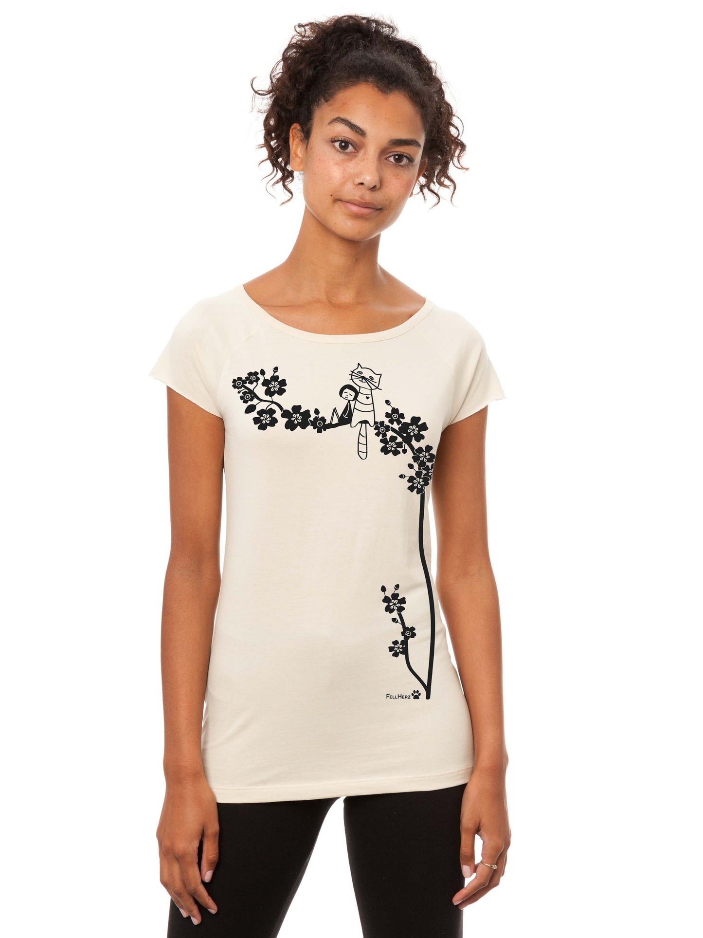 Catlove Cap Sleeve sand Größe S