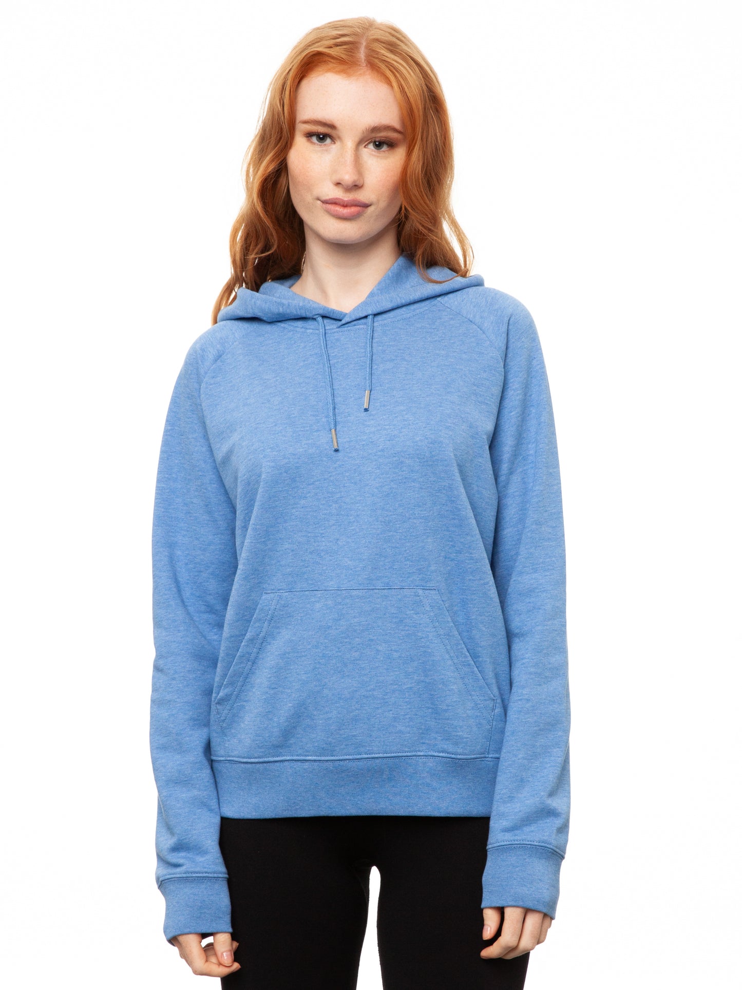 Hoodie Blue melange