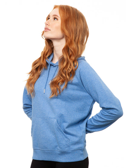 Hoodie Blue melange