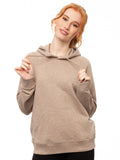 Damen Hoodie in Heather Sand, Bio-Baumwolle, fair und vegan produziert – weitere Ansicht