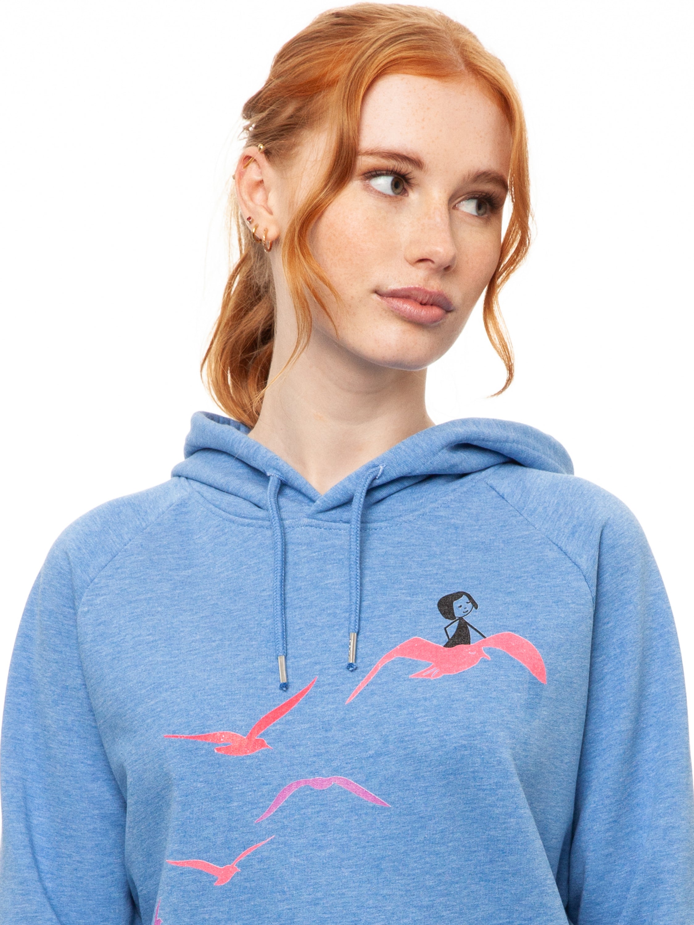 Möwenflug Hoodie blue melange