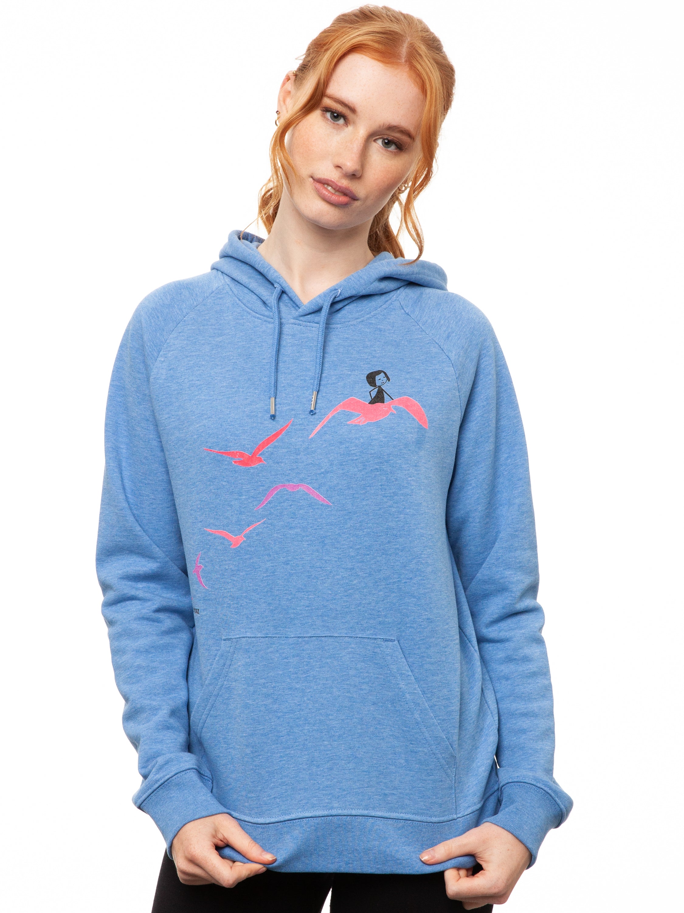 Möwenflug Hoodie blue melange