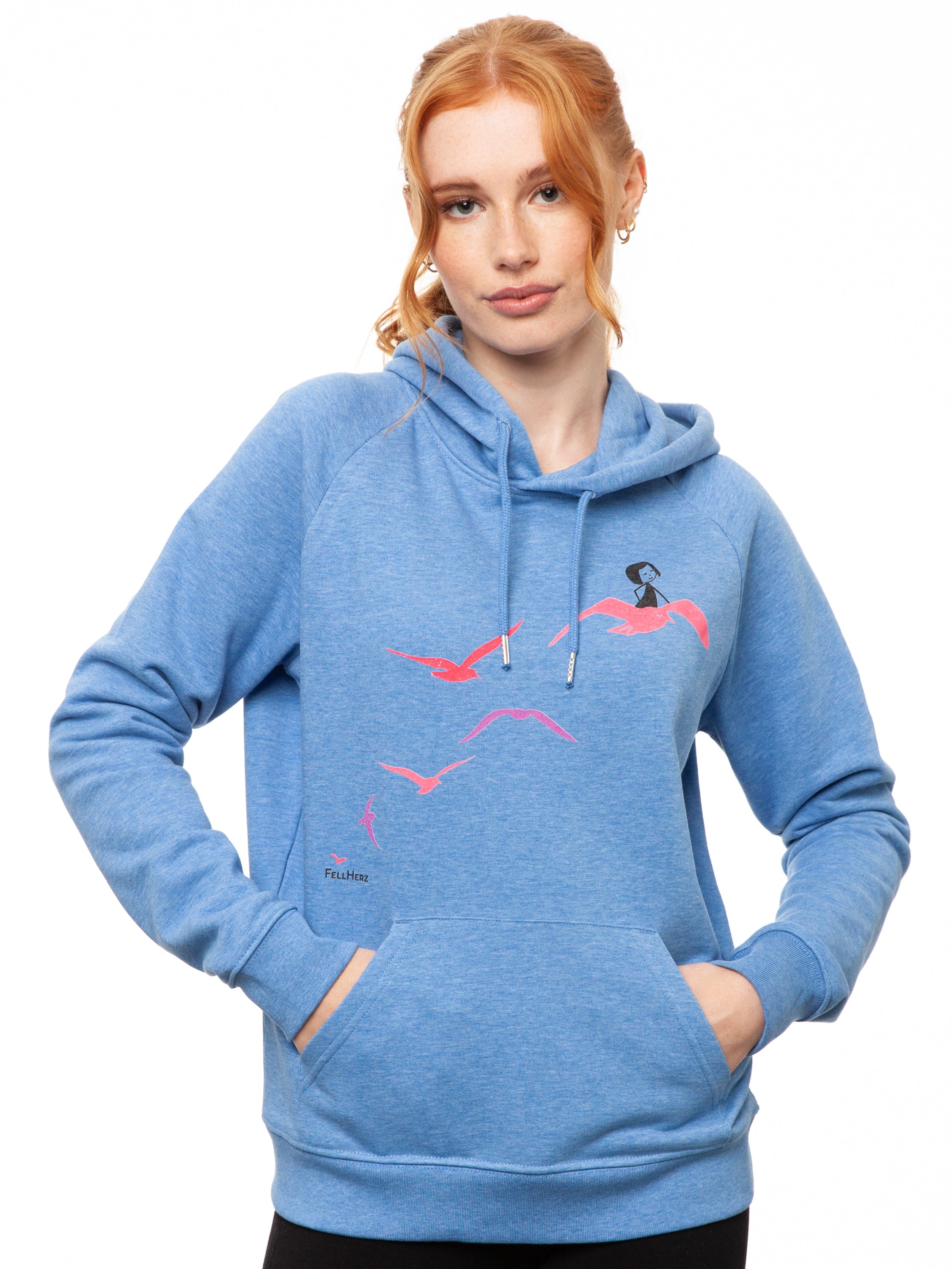 Möwenflug Hoodie blue melange