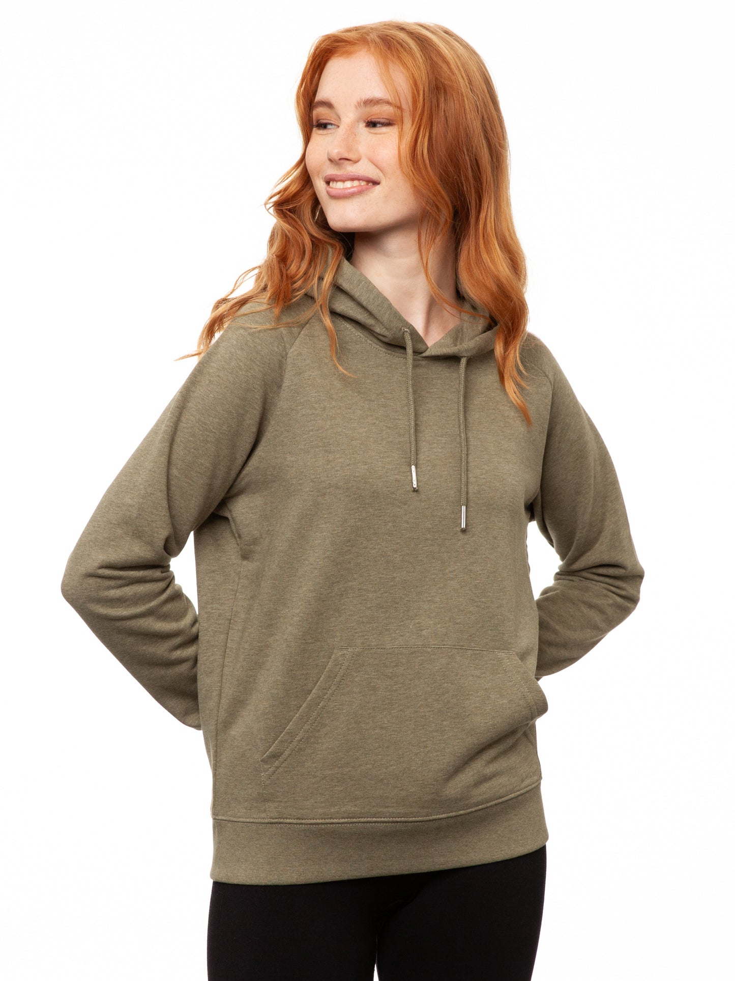 Hoodie Heather Khaki