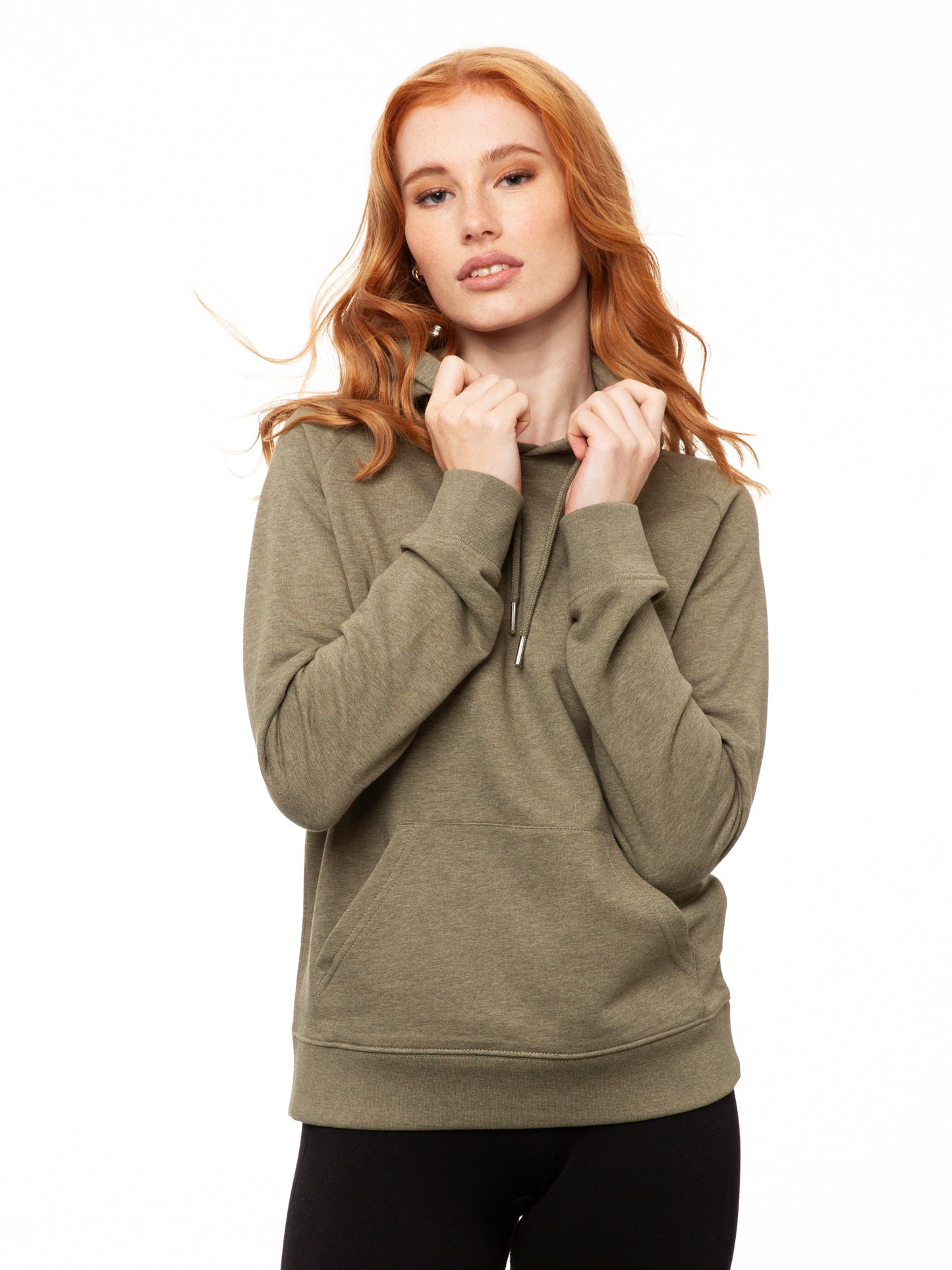 Hoodie Heather Khaki