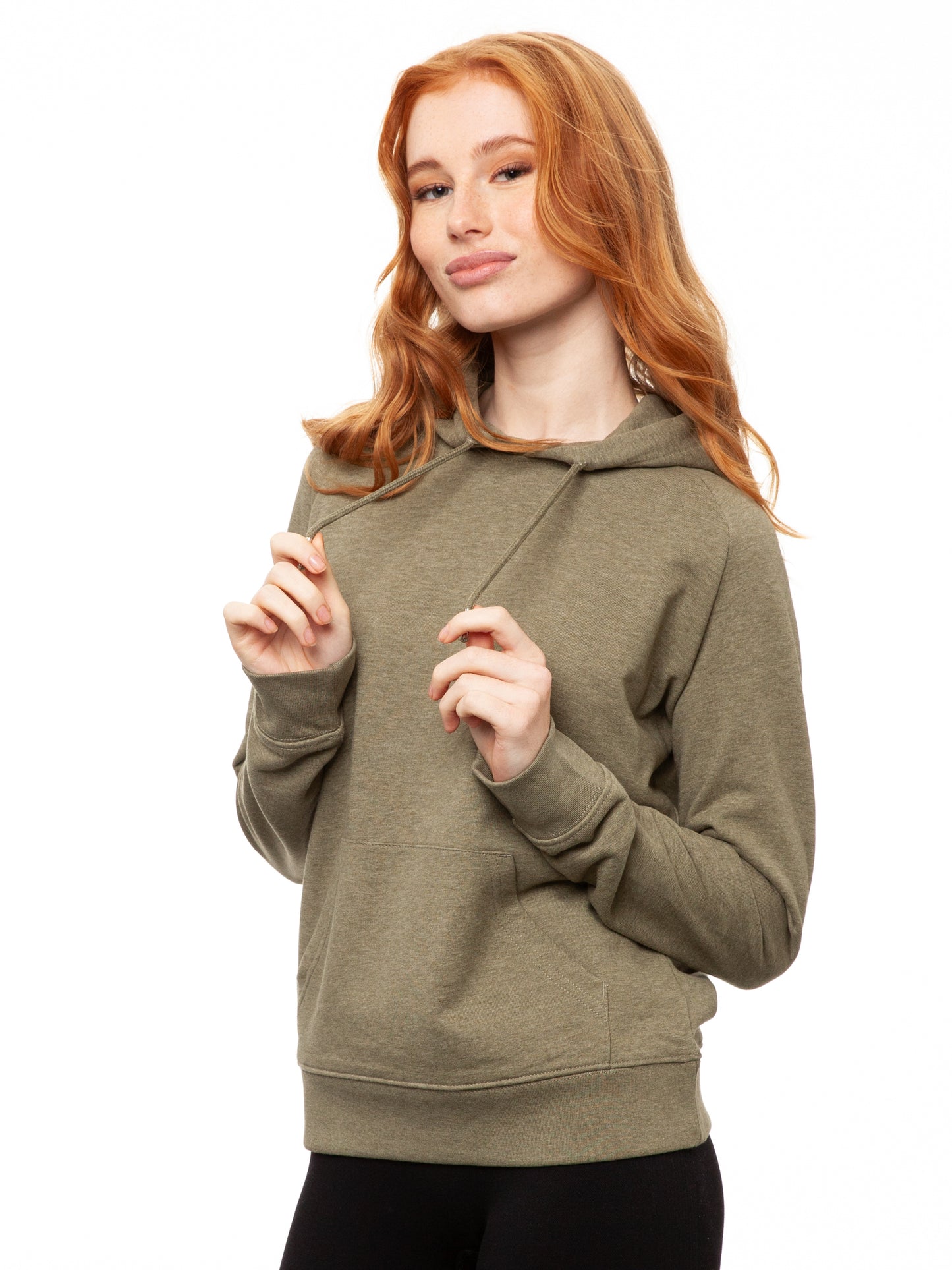 Hoodie Heather Khaki