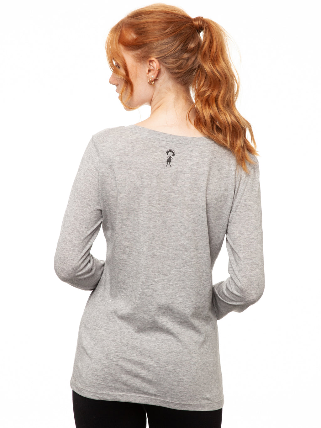 Long sleeve heather grey