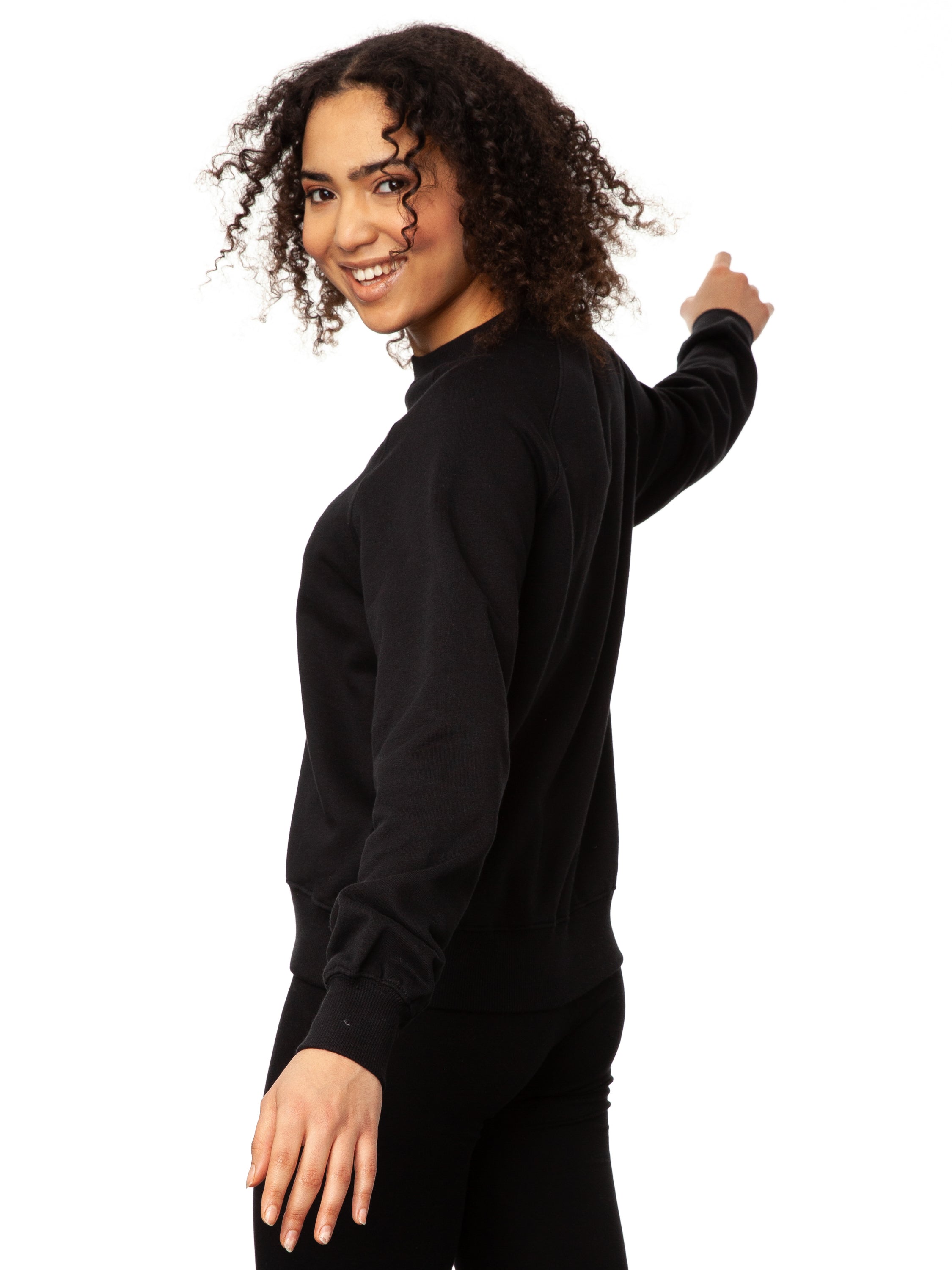 Guitar girl Raglan Sweater gray melange 