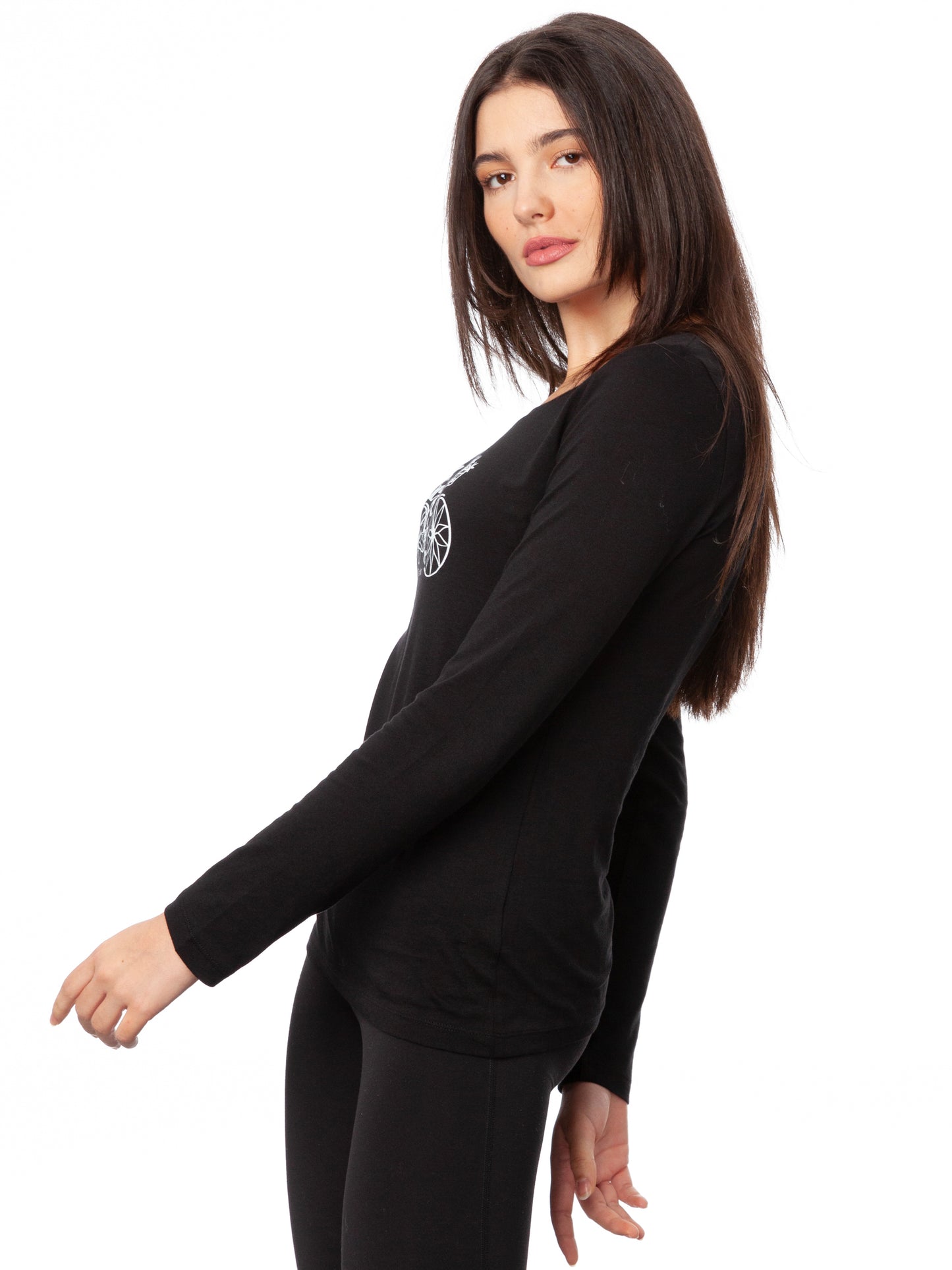 Fahrrad-Mädchen Longsleeve black