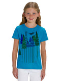 Wood Girl Kinder T-Shirt azur