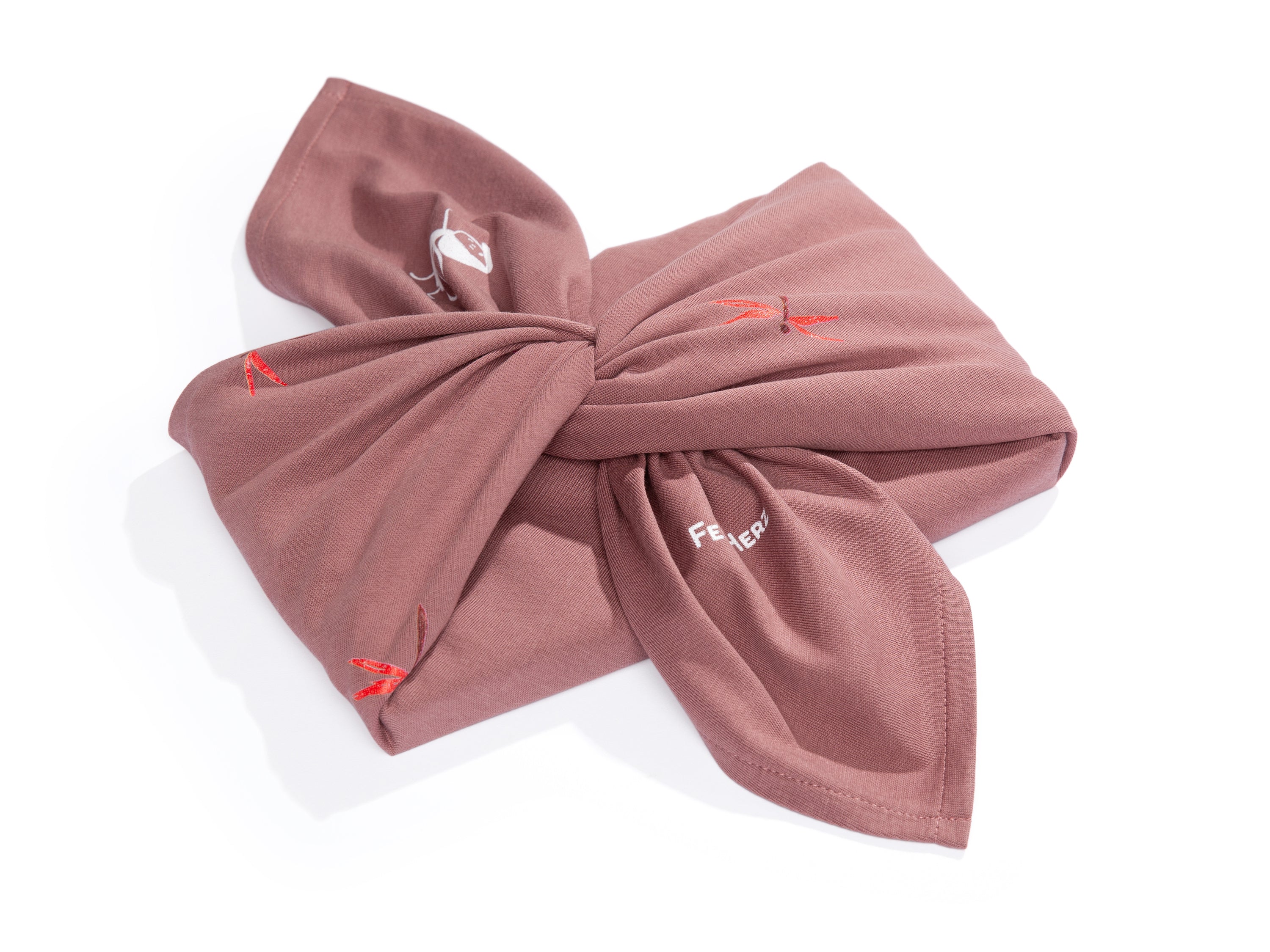 Libellenmädchen Furoshiki aubergine
