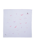 Seagull flight Furoshiki light blue