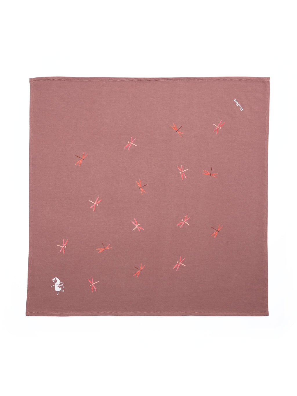 Dragonfly Girl Furoshiki aubergine