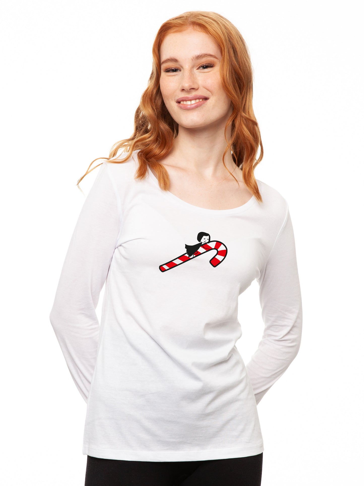 Zuckerstange Longsleeve white