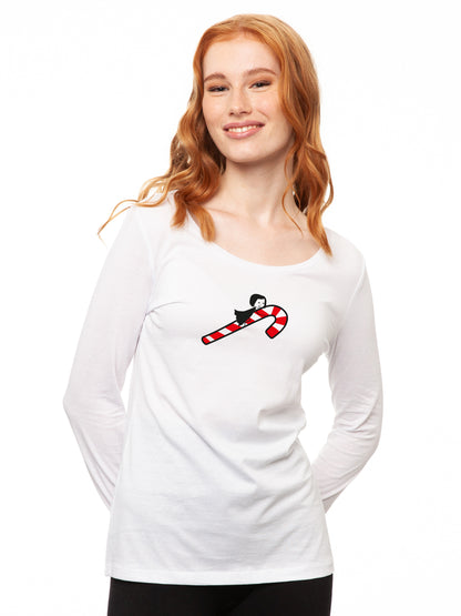 Zuckerstange Longsleeve white