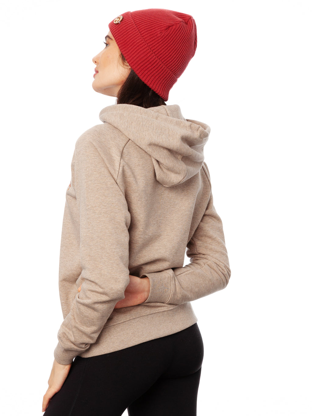 Ahorn-Mädchen Hoodie heather sand