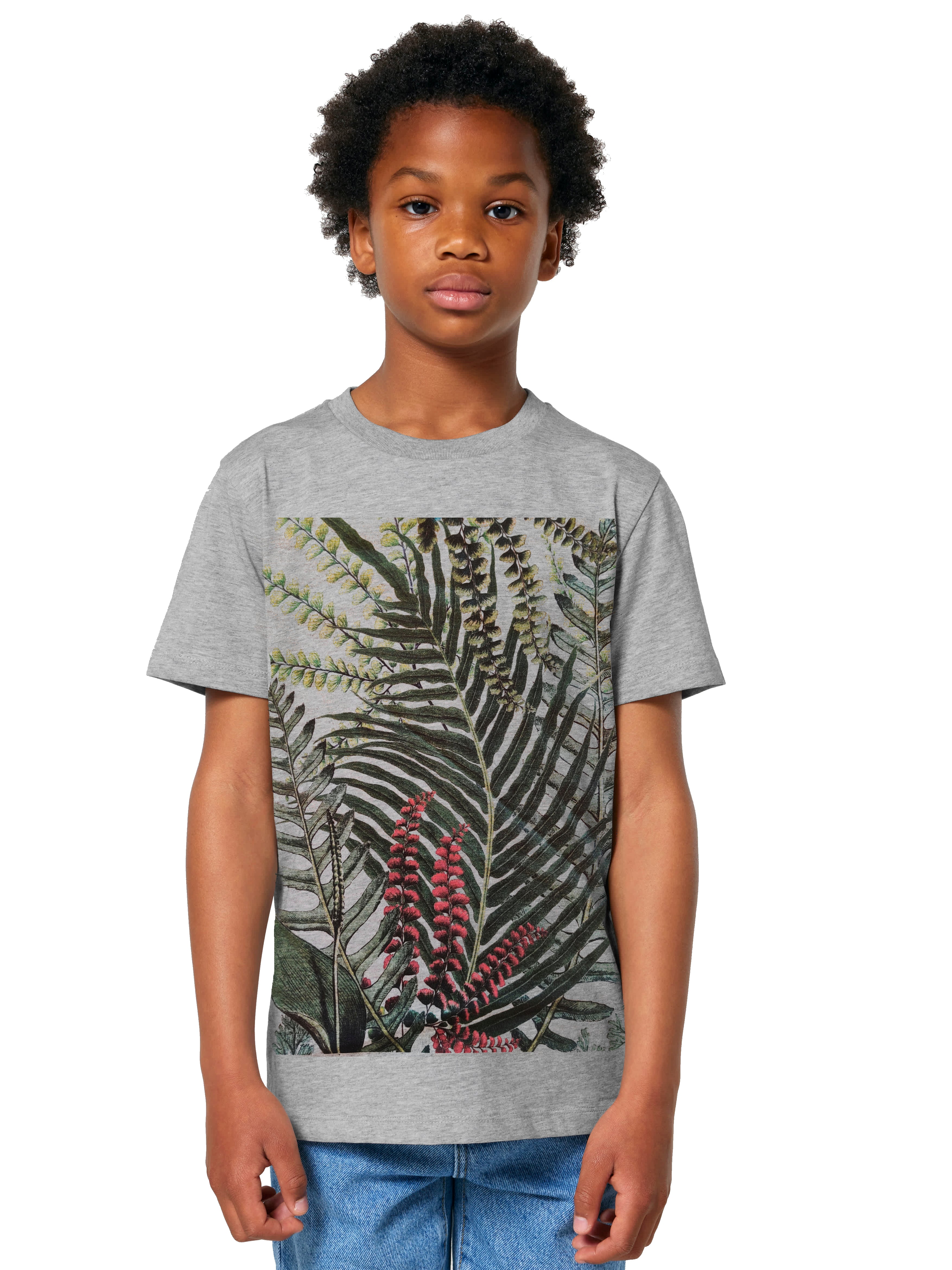 Jungle Kinder T-Shirt grey melange
