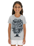 Kinder T-Shirt Tree Seed the Trees in Grey Melange aus Bio-Baumwolle, fair und vegan produziert