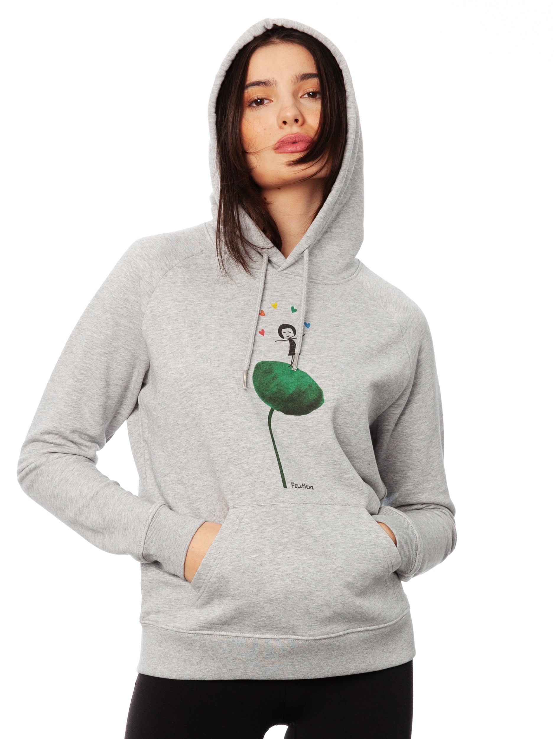 Rainbow Juggleuse Hoodie heather gray