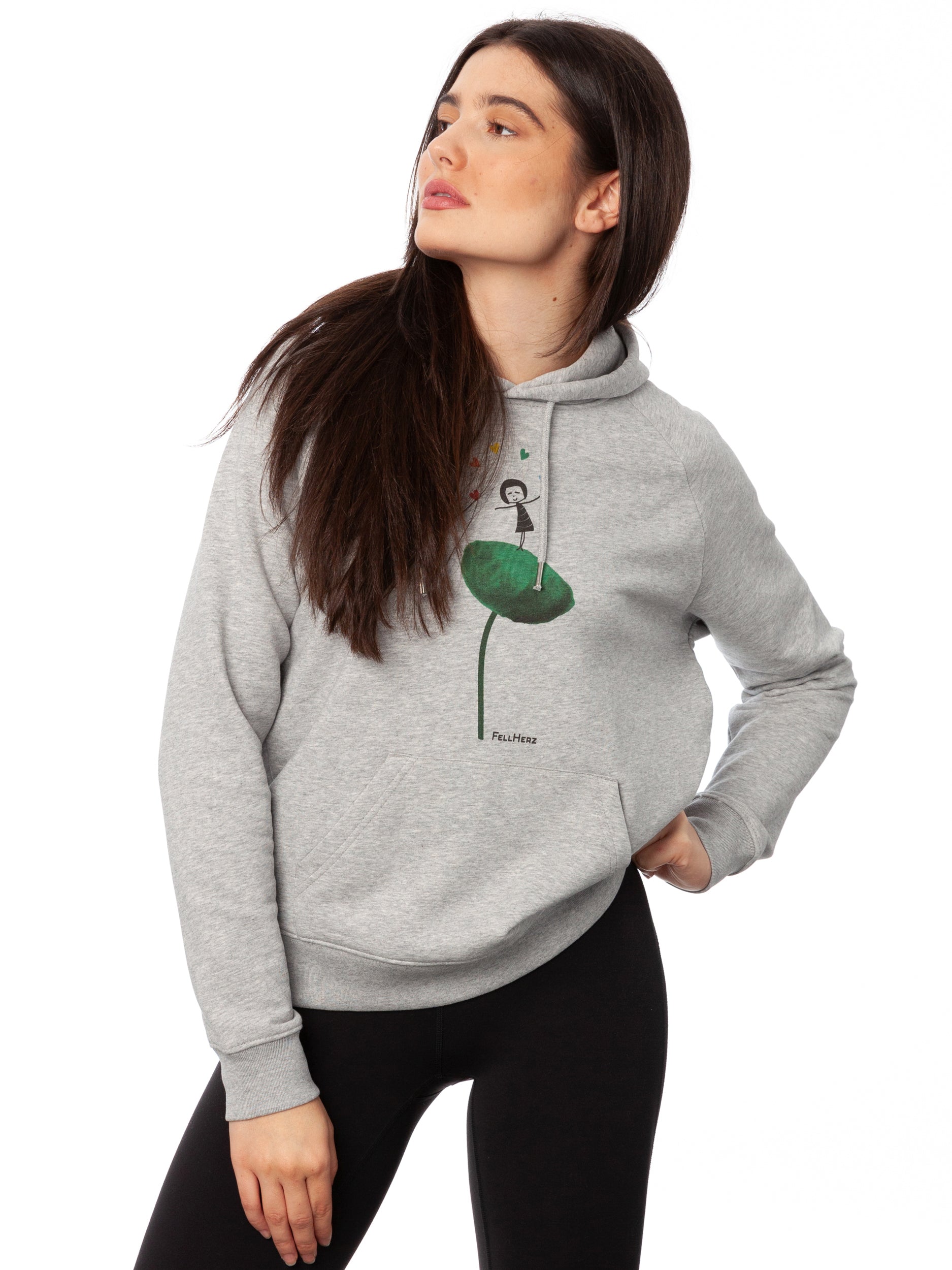 Rainbow Juggleuse Hoodie heather gray