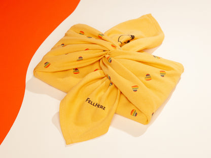 Rainbow Heart Furoshiki sunshine