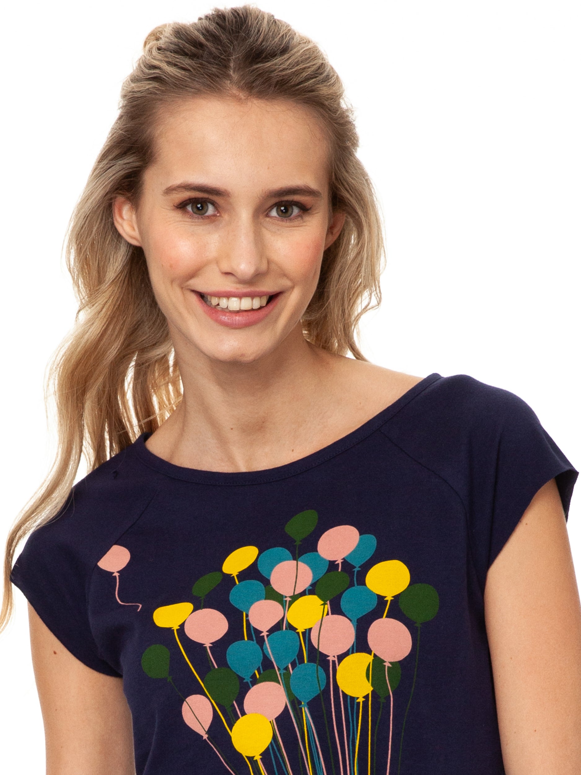 Balloons Girl Cap Sleeve midnight 