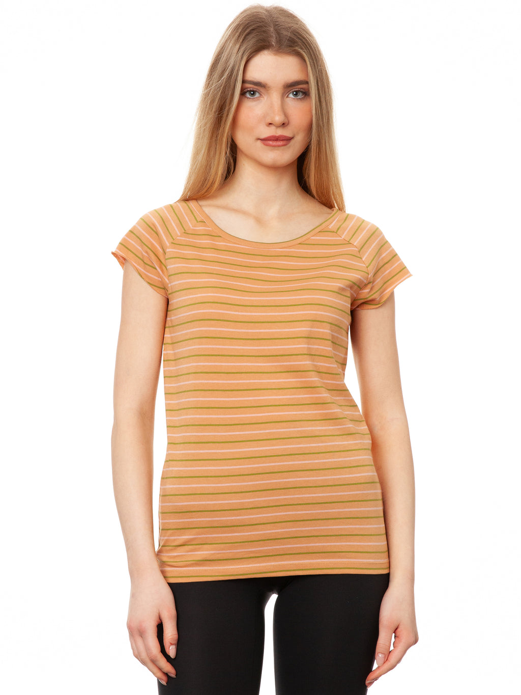 Cap Sleeve triple striped