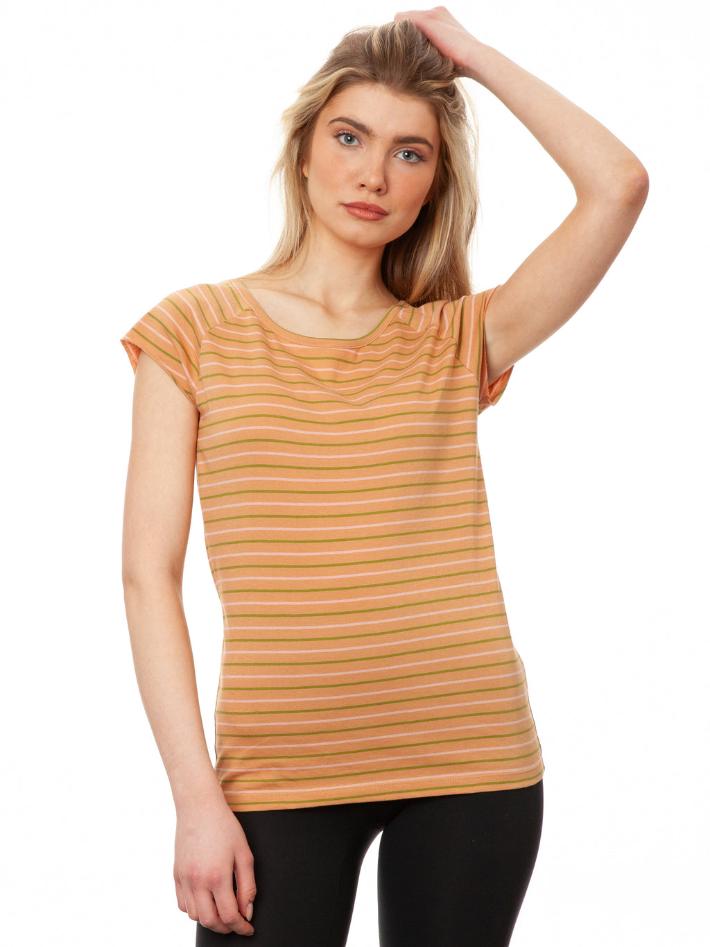 Cap Sleeve triple striped