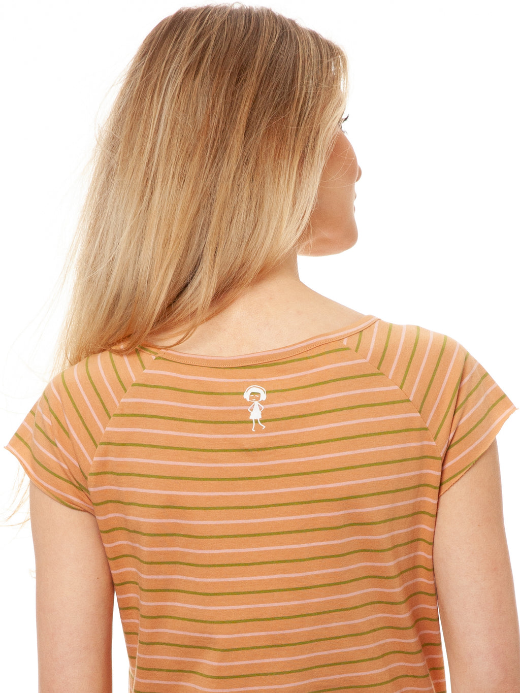 Cap Sleeve triple striped