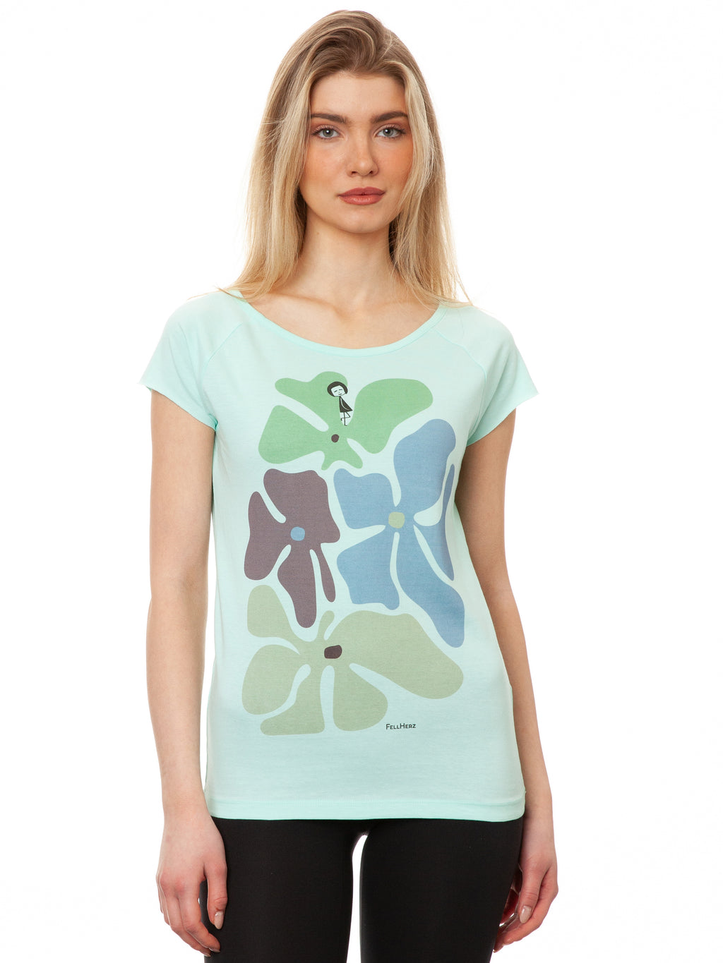 Flower Girl Cap Sleeve moonlight jade