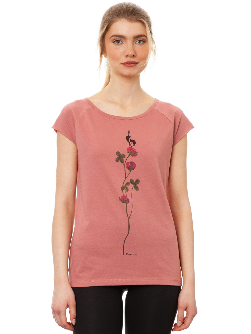 Glücksklee Cap Sleeve dusty rose