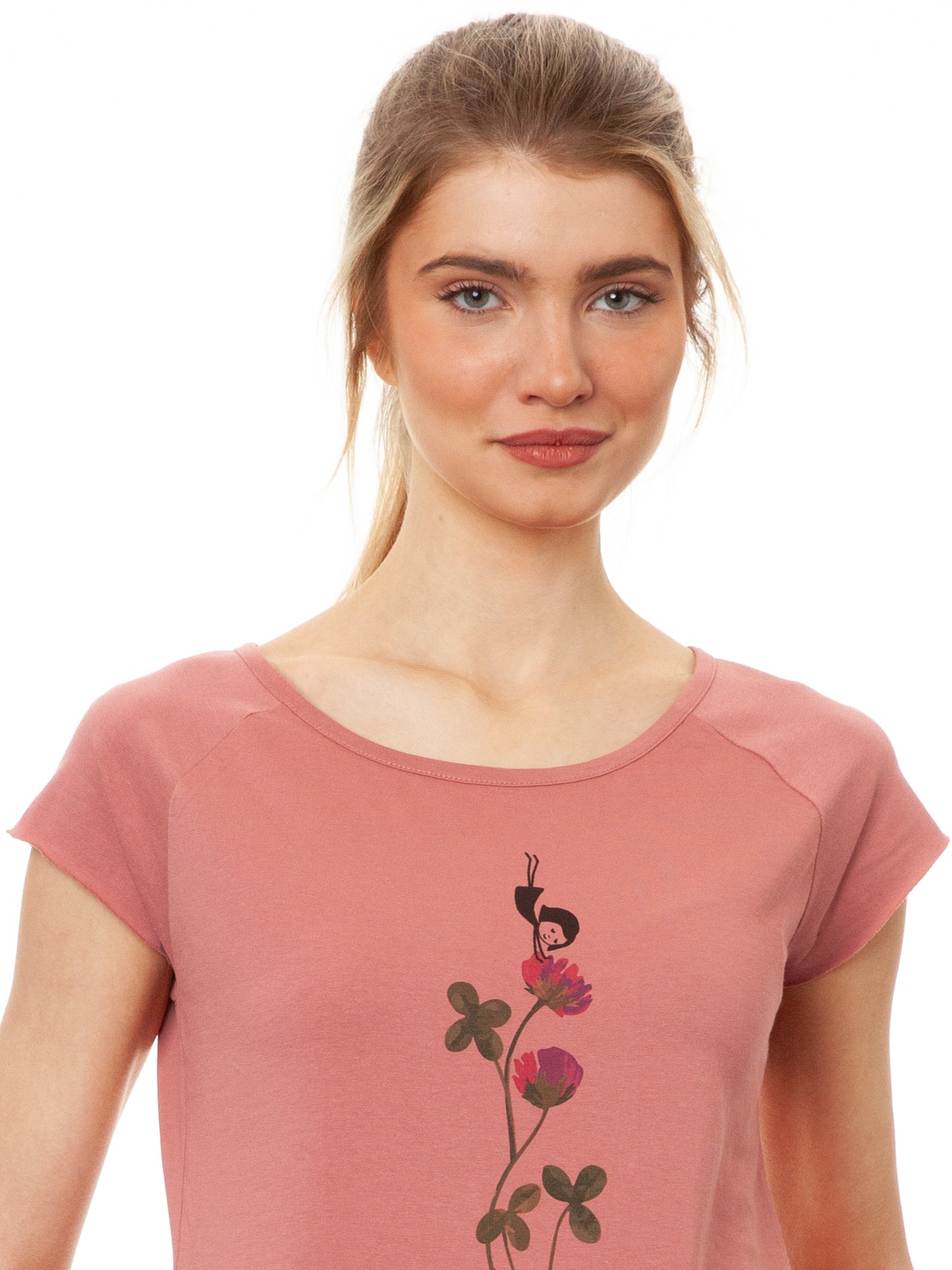 Glücksklee Cap Sleeve dusty rose