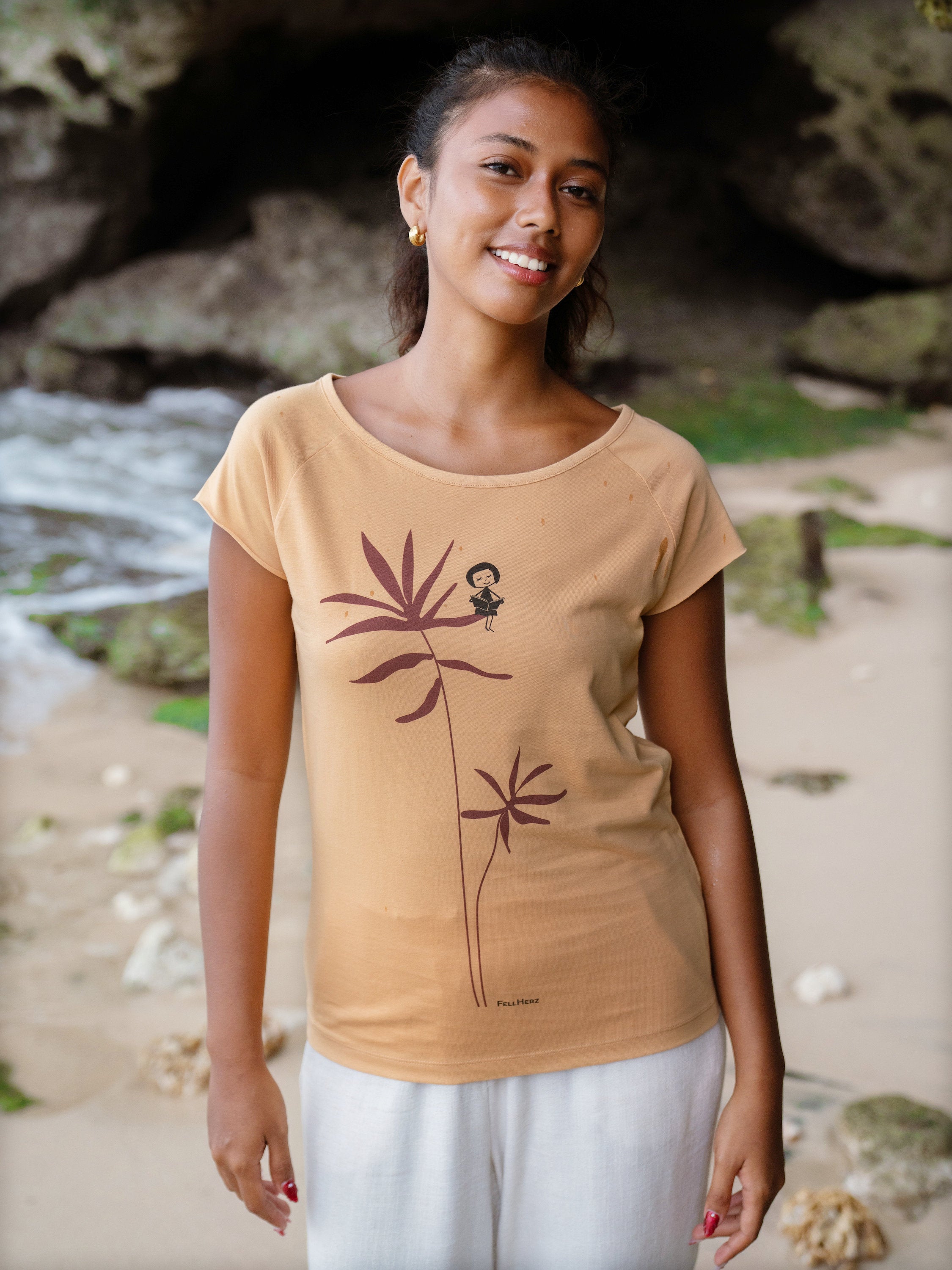 Lesepalme Girl Cap Sleeve clay