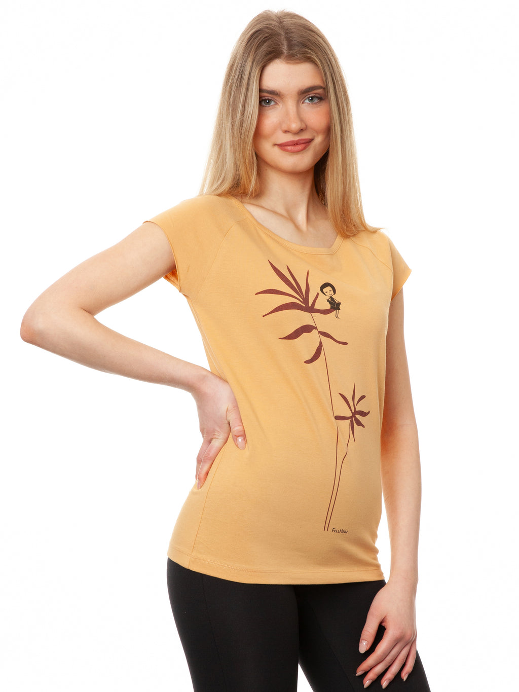 Lesepalme Girl Cap Sleeve clay